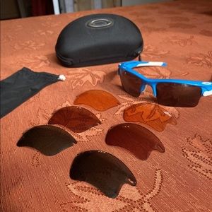 Oakley Fast Jacket XL with 4 lenses